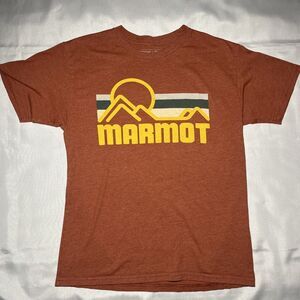 Marmot X Thread Mens Graphic Tee Short Sleeve Crew Neck Logo Print Size M